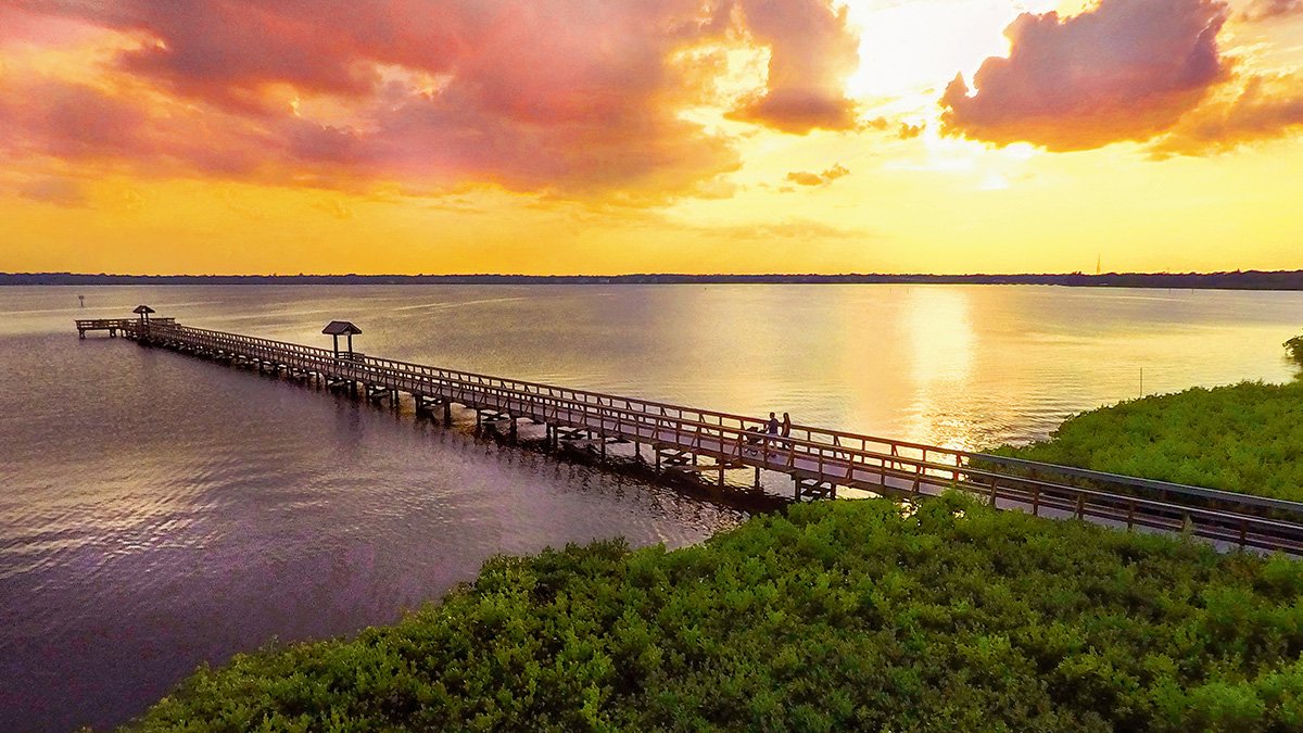 oldsmar re olds park pier sunset  oldsmar re olds park pier sunset
